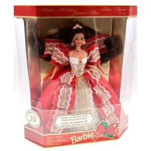 1997 Happy Holidays Barbie Doll # 17832 - 10th Anniversary | Mattel | Brand New